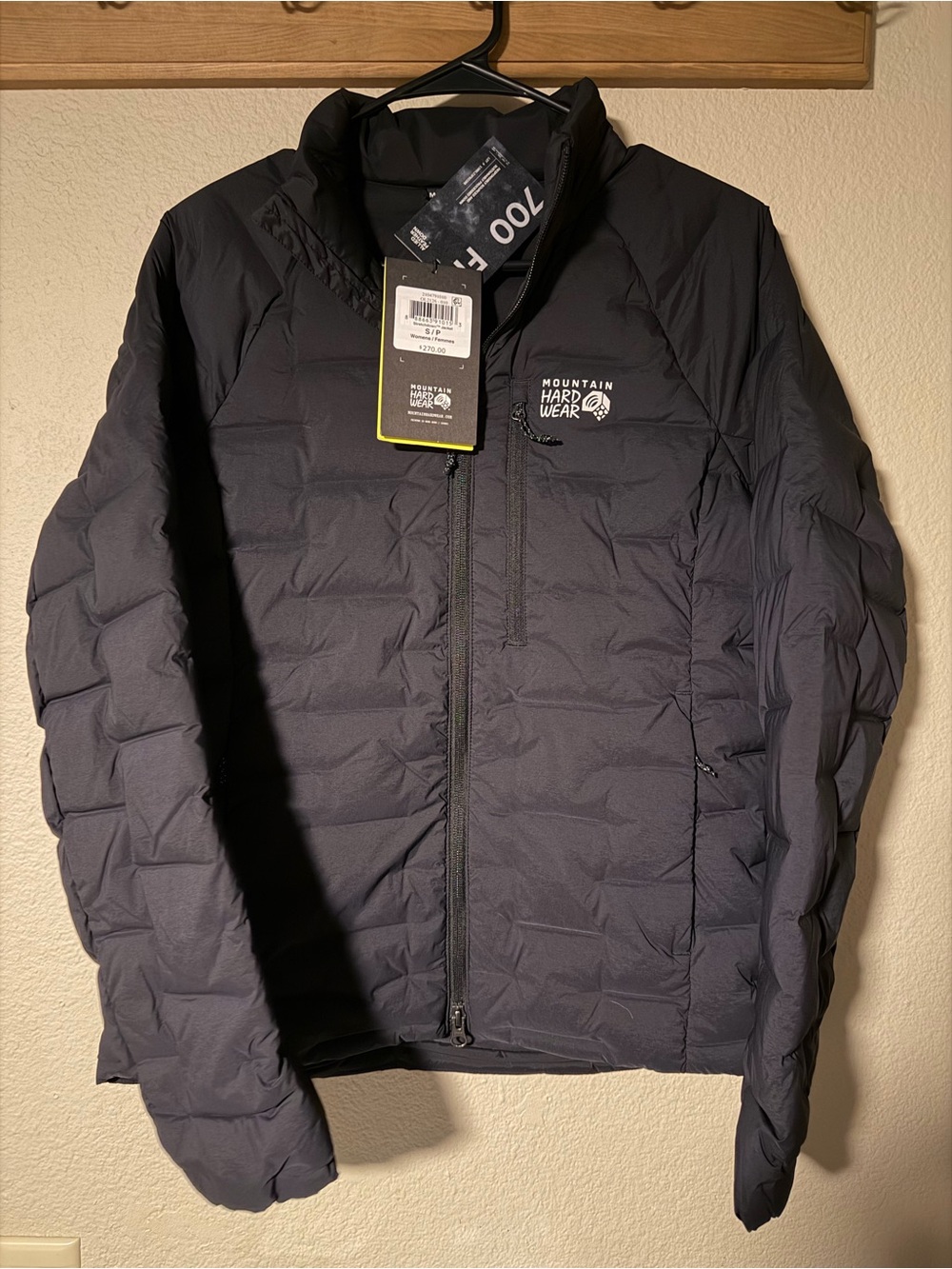 Mountain Hardwear Black Stretchdown Light Jacket Woman’s Size Small NWT